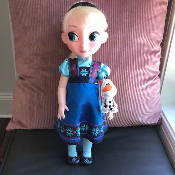 Authentic Disney Store Anna & Elsa Frozen Animators Collectibles Dolls and Sven - Picture 2 of 11